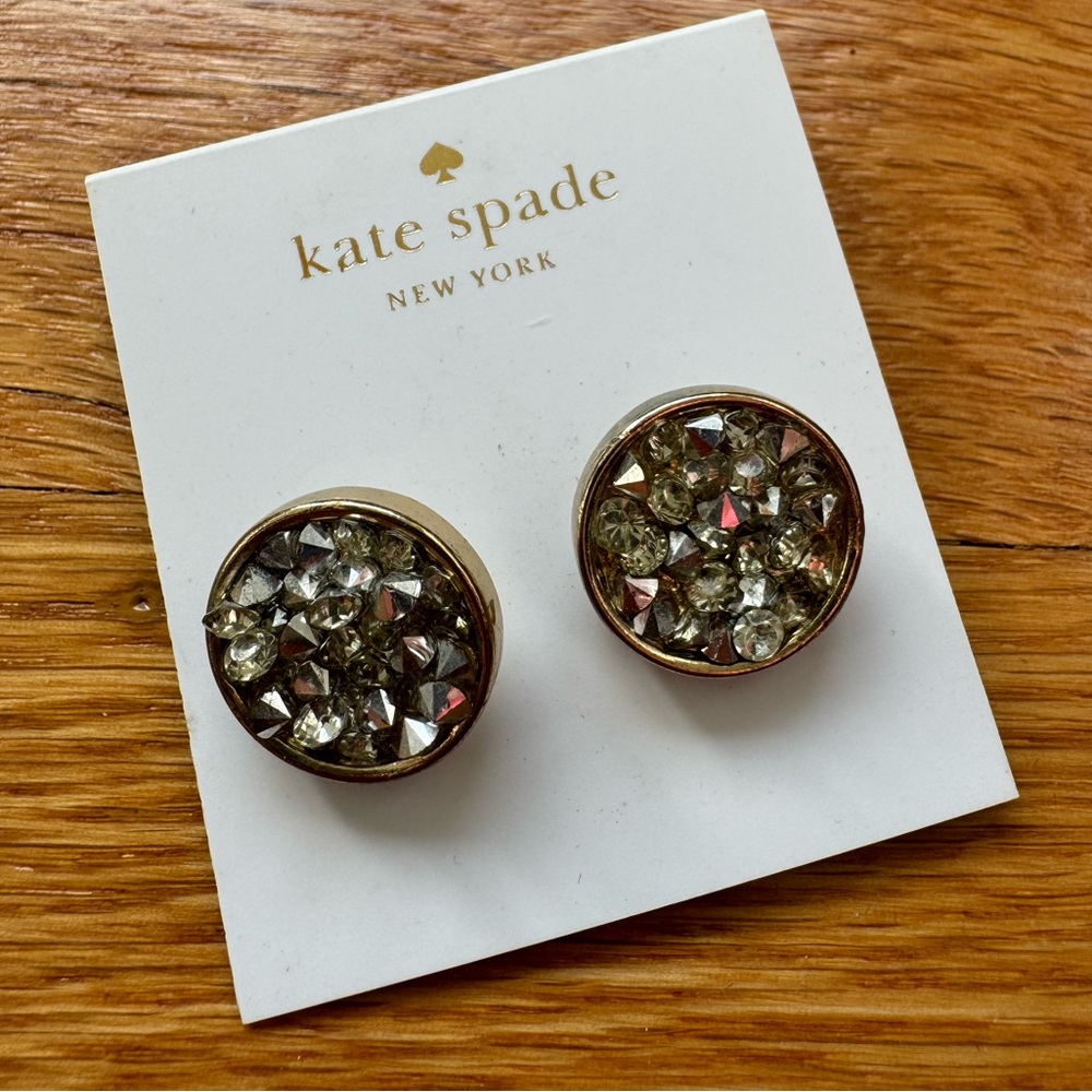 Kate Spade Chunky druzy stud earrings NWT